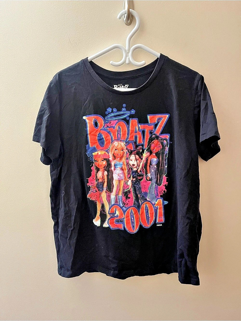 Bratz 2001 Tour Black Graphic T-Shirt Size Large